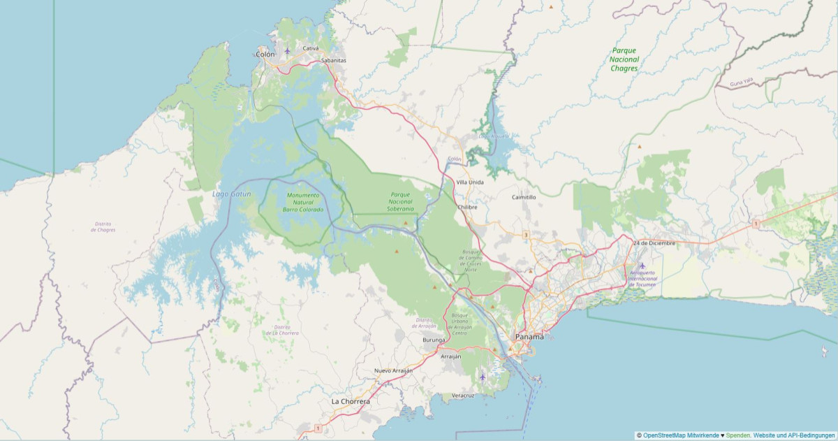 PanamaKanalOpenStreetMap